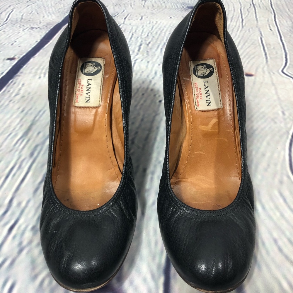 Lanvin Paris Ladies Ballet Wedges Heels.